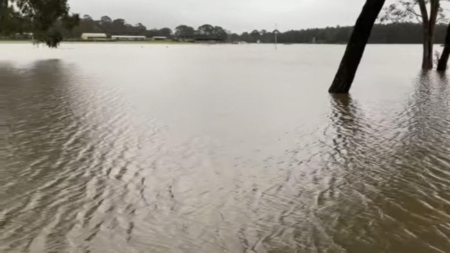 The Taree track on Wednesday morning.