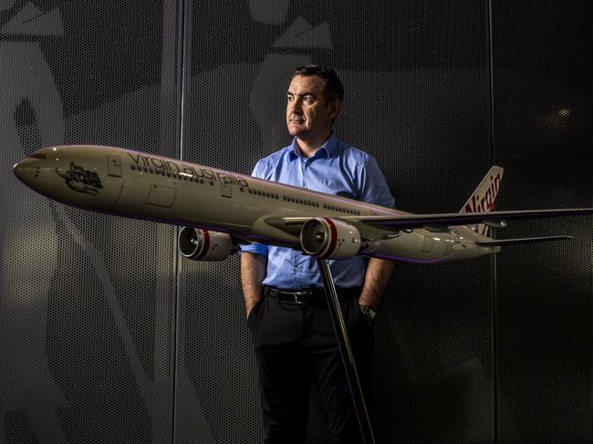 7th April 2020.Virgin CEO Paul Scurrah at Virgin Headquarters in Brisbane.Photo: Glenn Hunt / The Australian