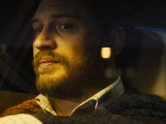 Unsure of the end ... Tom Hardy in a scene from the movie Locke.