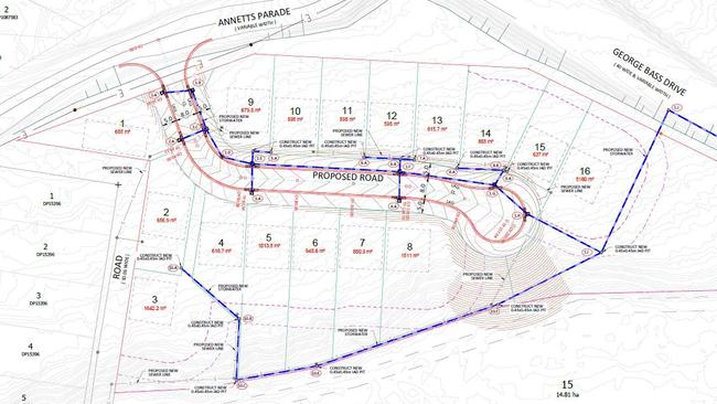 Subdivision and proposed road plans.