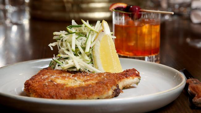 Taste full page review: Prohibition. Veal cotoletta. Picture- Nicole Cleary