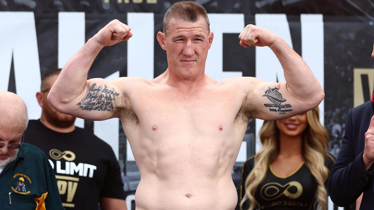 Paul Gallen during the official weigh in at King George Square.