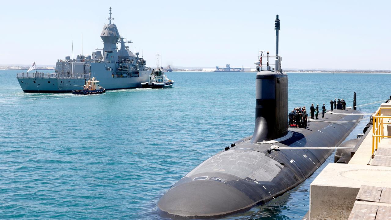 A US Virginia Class submarine that visited Western Australia recently.