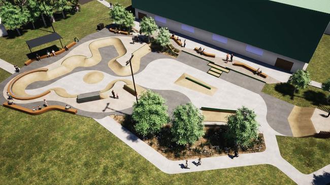 A concept image of the proposed revamp for the Deception Bay State Park. Image: Convic