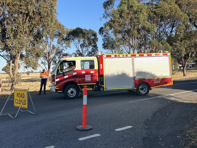 Girgarre-Rushworth Rd is closed from Zegelin Rd to Clarke Rd, and Home Rd is blocked off from Middle Rd to Girgarre-Rushworth Rd.