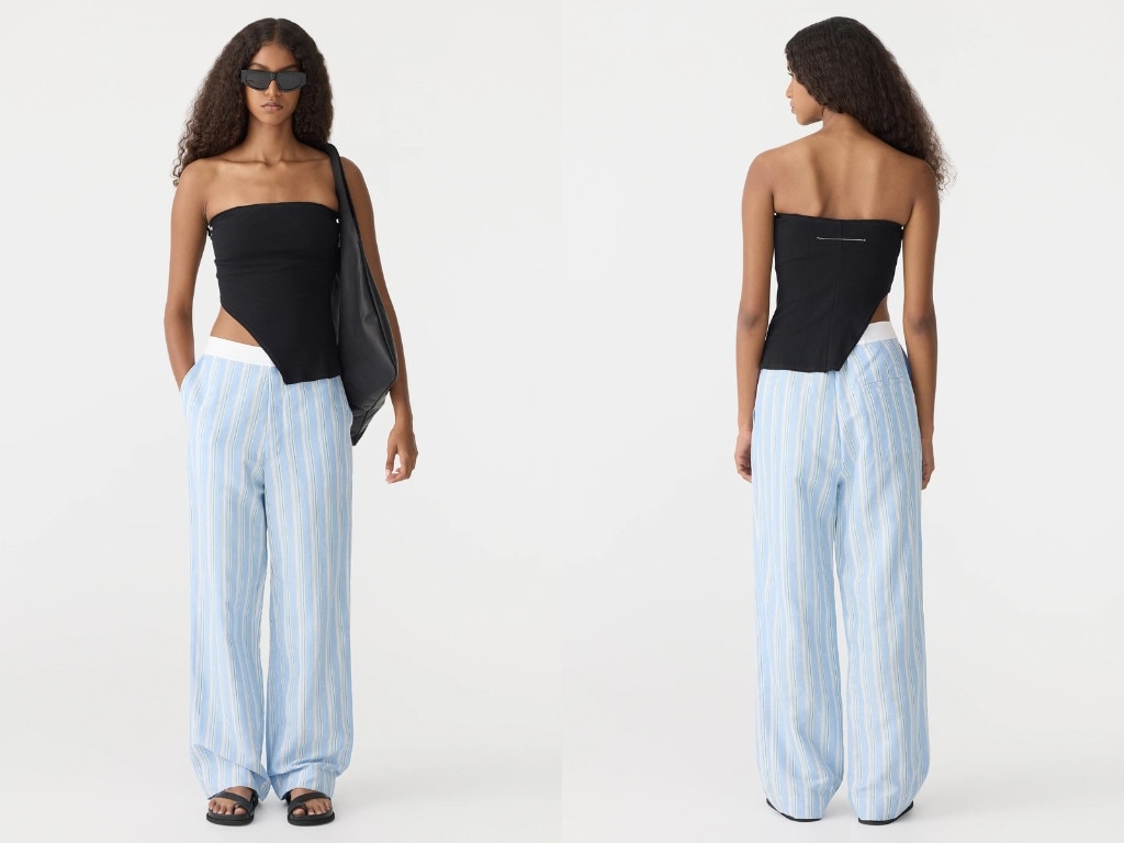 Reverse Stripe Summer Pant. Picture: Bassike.