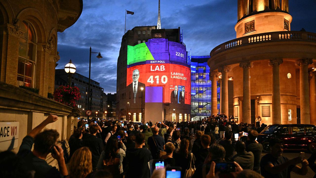 Exit polls indicated a Tory bloodbath. Picture: Oli Scarff/AFP