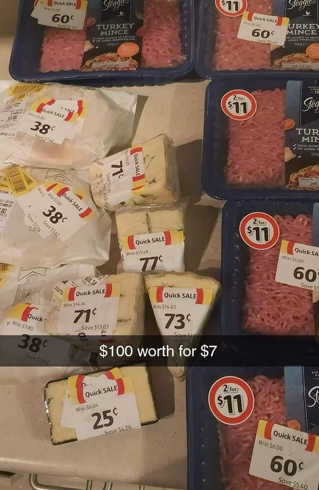 This Coles haul would normally cost $100. Picture: Facebook