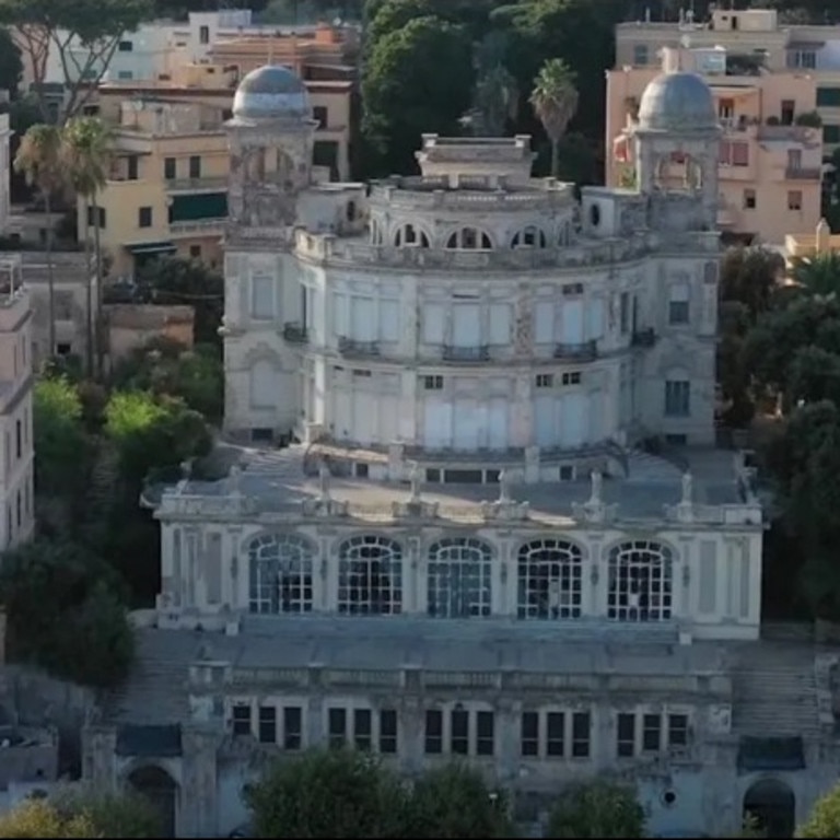 Paradiso Sul Mare, dubbed Italy’s Paradise by the sea, was left to rot after being abandoned a century after it was designed. Picture: YouTube/abandonedcentral