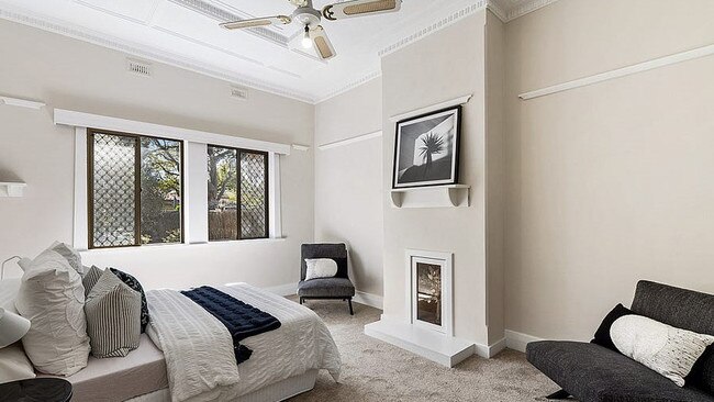 One of the three bedrooms at 29 Eighth Ave, St Peters.