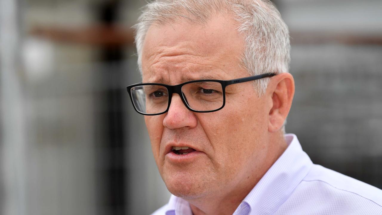 A government spokesperson said that Prime Minster Scott Morrison was not involved in the logo’s controversial design. Picture: Patrick Woods.