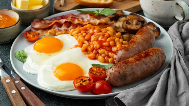 I’d happily pay large sums to not have to witness my English husband tuck into a plate heaving with baked beans and sausages. 