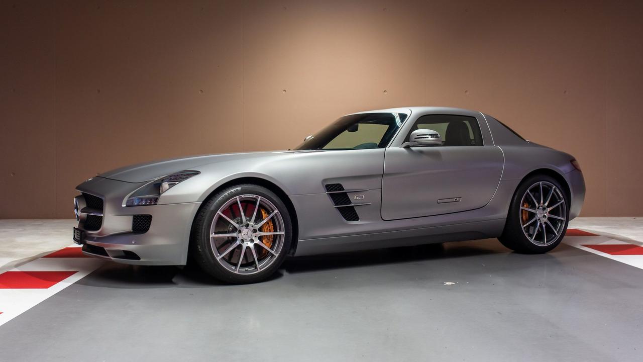 Sebastian Vettel's Mercedes-Benz SLS AMG.