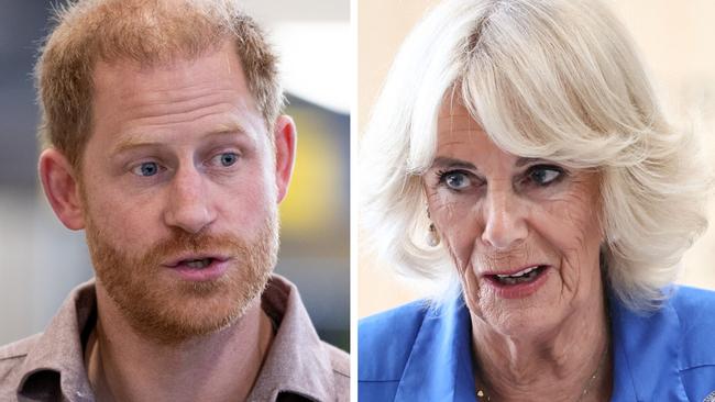 Prince Harry and Queen Camilla.