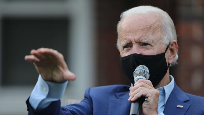 US presidential nominee Joe Biden would maintain a hawkish outlook on China. Picture: Getty Images