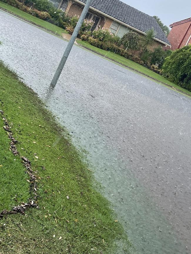 Supplied Editorial A submerged street in West Lakes. Picture: Supplied