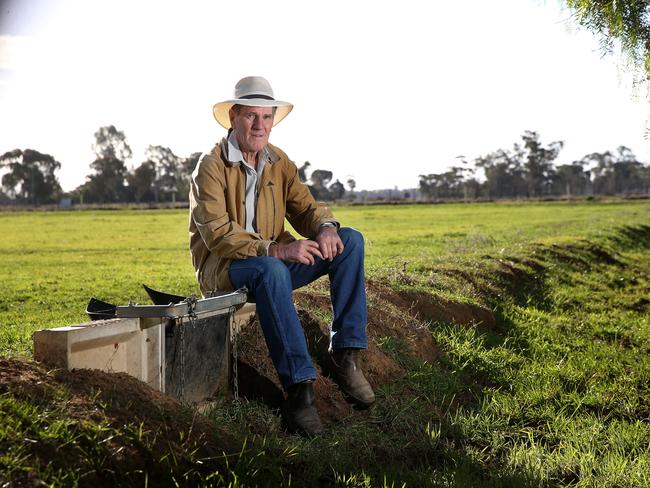 70 year-old retired police man Doug Ross from Lancaster is in a dispute with Murray-Goulburn Water over service charges.Picture: ANDY ROGERS