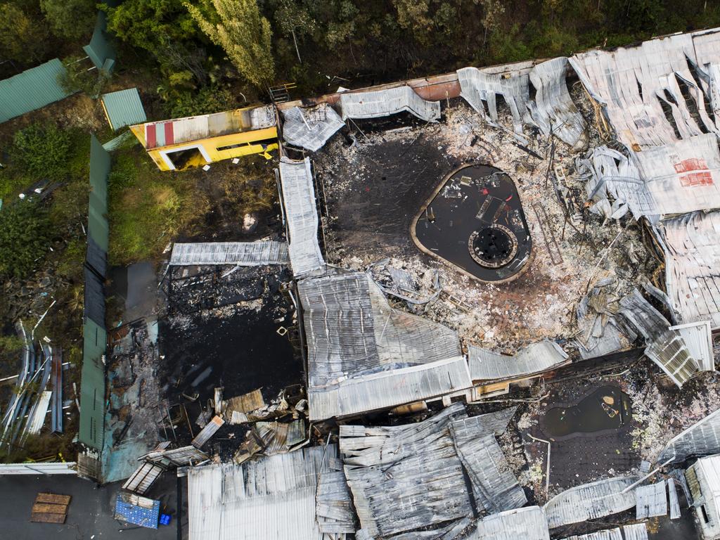 The Big Brother house on the Gold Coast after last weeks fire.