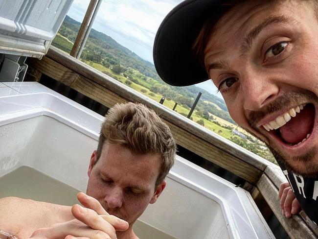 Personal trainer Luke Zocchi helped Smith get his body ready for the rigours of the summer of cricket. Picture: Instagram