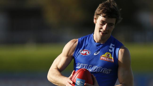 Bulldogs star Josh Dunkley had a field day at Mars Stadium in Ballarat earlier this year.