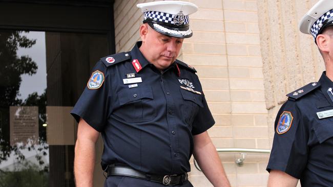 NT Police Assistant Commissioner Martin Dole rejected any suggestion of ‘political interference’ in the charging of Zach Rolfe with murder. Picture: Jason Walls