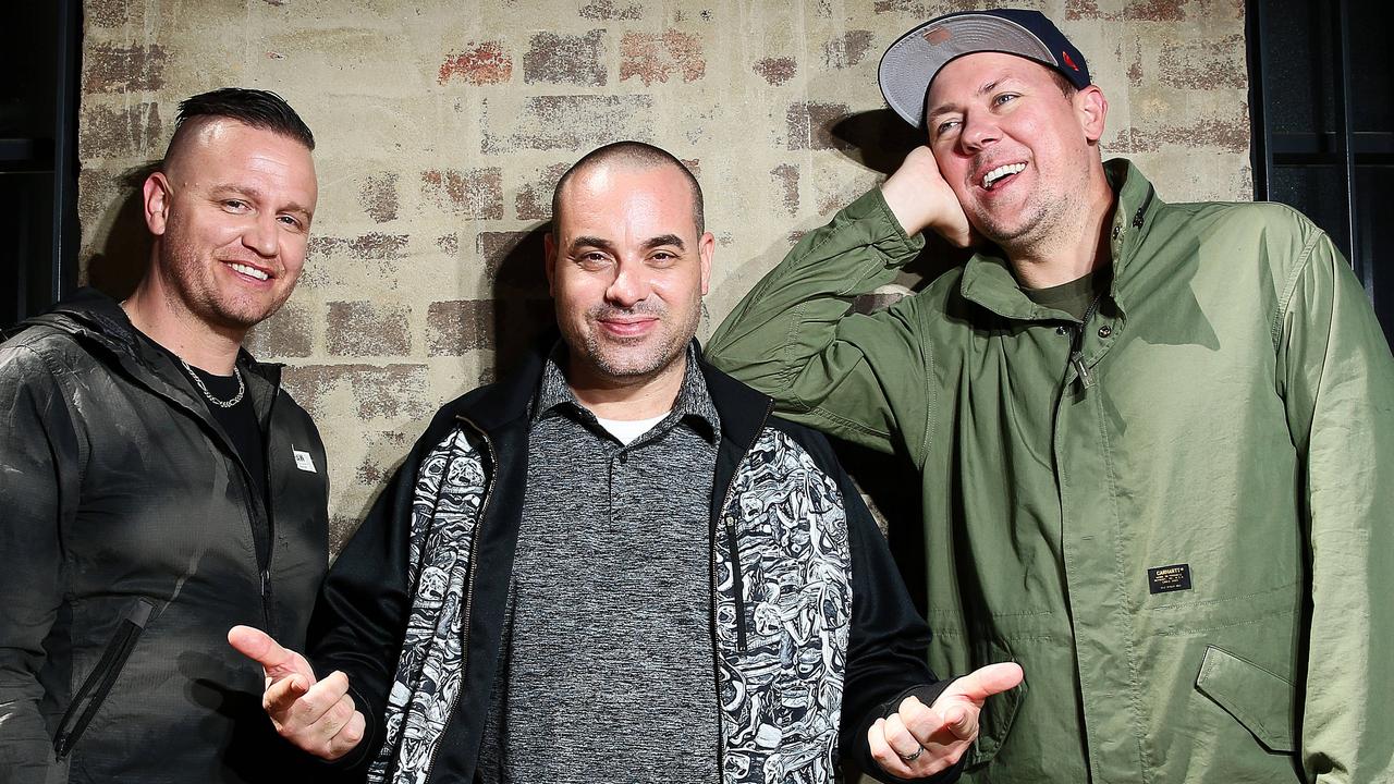 South Australian hip-hoppers Hilltop Hoods are one of 21 Aussie artist’s on the list.  Picture: Tim Hunter.