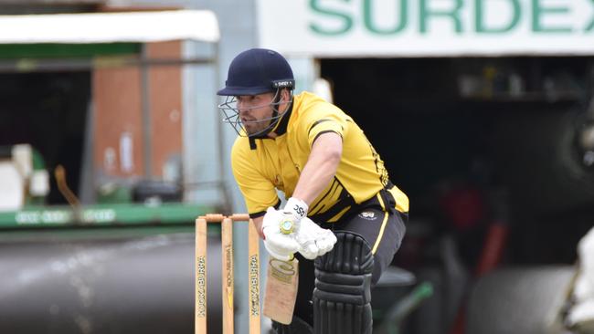 Michael McNeel during an innings of 98 against Highton. Picture: Wes Cusworth.