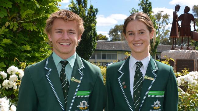 Westminster School captains for 2025 James Young and Eliza Maloney. Picture: Supplied.