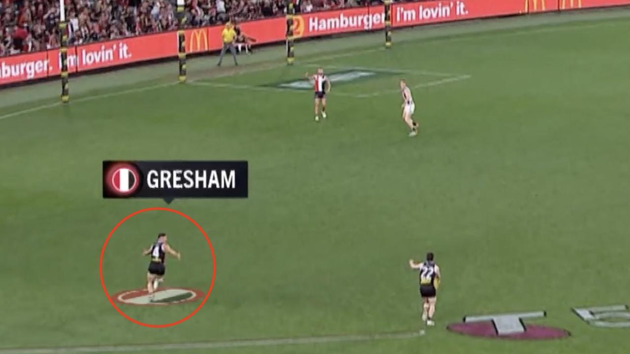 Jack Higgins' bizarre decision was called out on Fox Footy's First Crack.