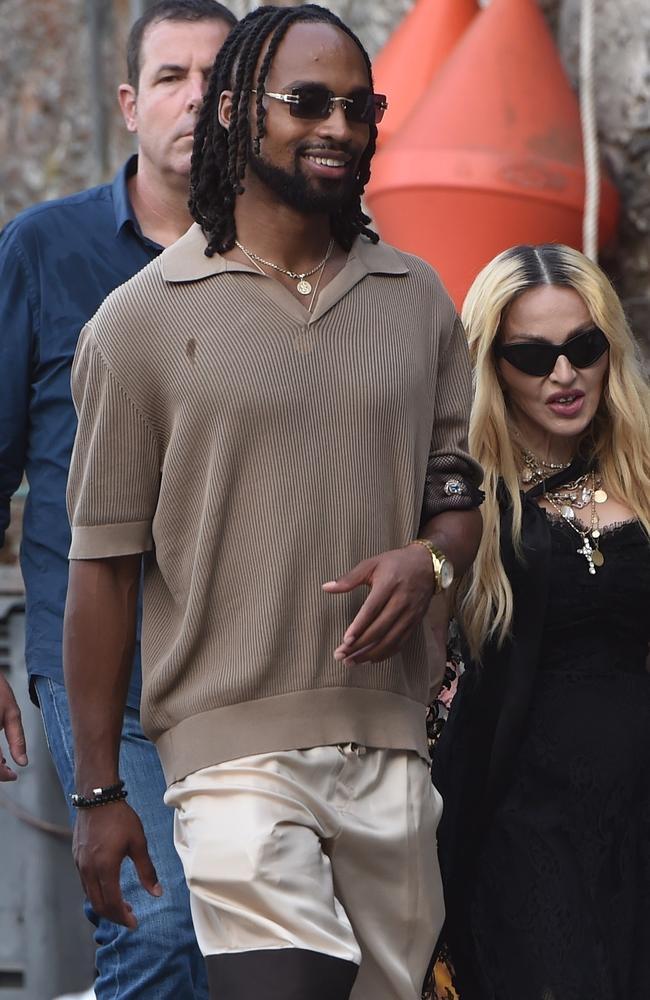 Madonna, 66, and her rumoured boyfriend Akeem Morris, 28. Picture: COBRA TEAM / BACKGRID P