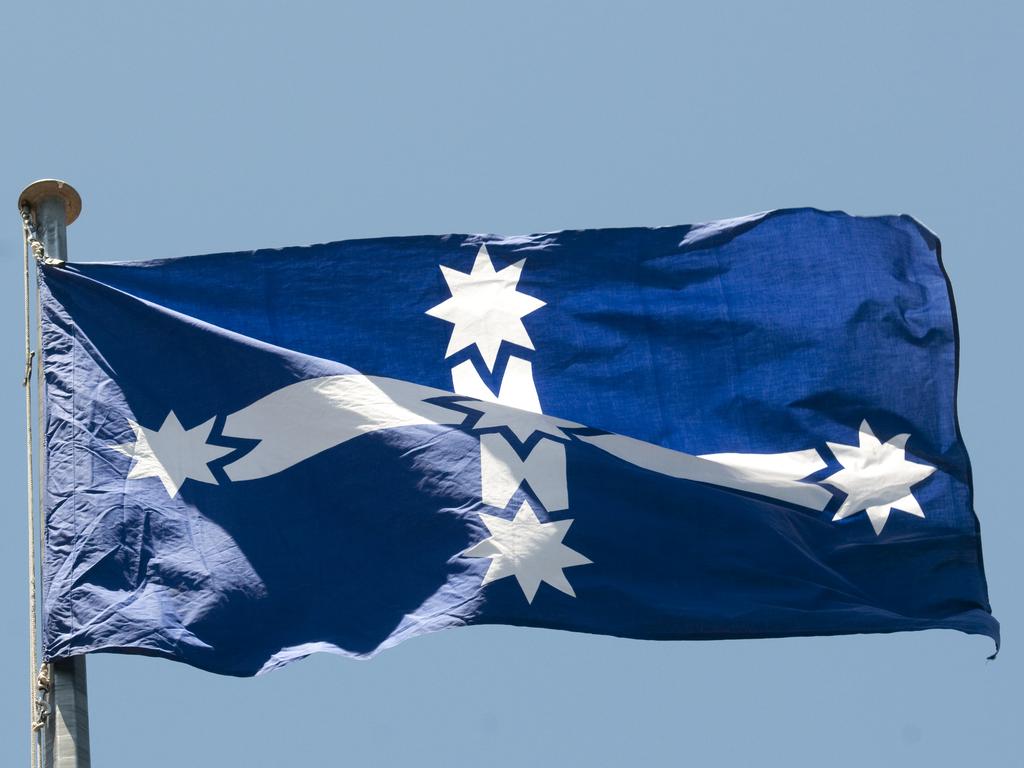 The Eureka flag. Picture: Nev Madsen/The Chronicle