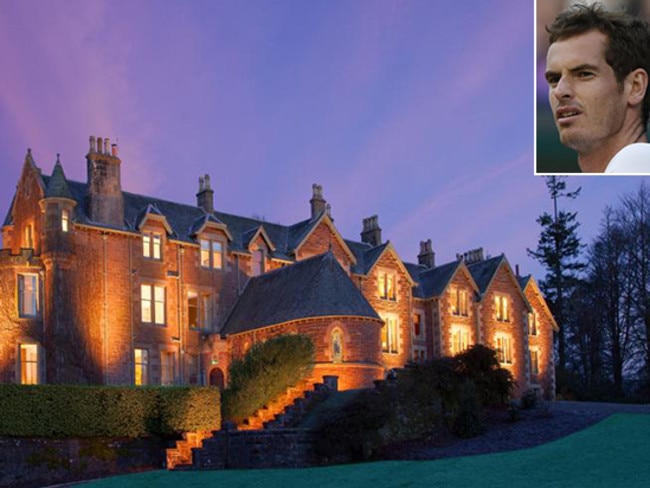 Andy Murray’s $2 million hotel, Cromlix House, in Dunblane, near Glasgow.