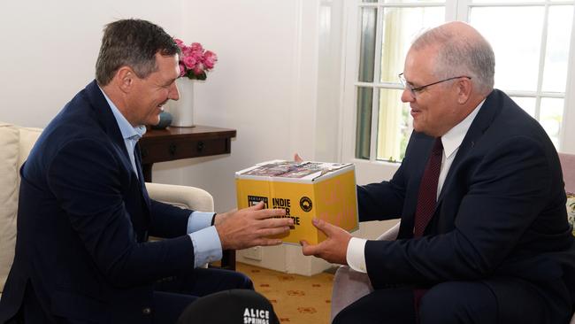 he Prime Minister has met with the NT Chief Minister to discuss using Howard Springs in the Northern Territory to quarantine Australians returning home from overseas. Picture: AAP Image/Dan Himbrechts