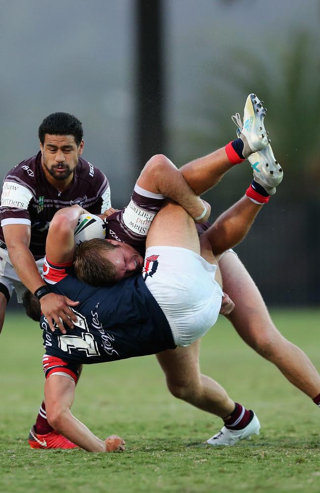 Jake Trbojevic was outstanding for Manly in the tight loss