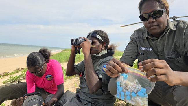 Djelk Women Rangers out in the field. Picture: Learning on Country / Supplied.