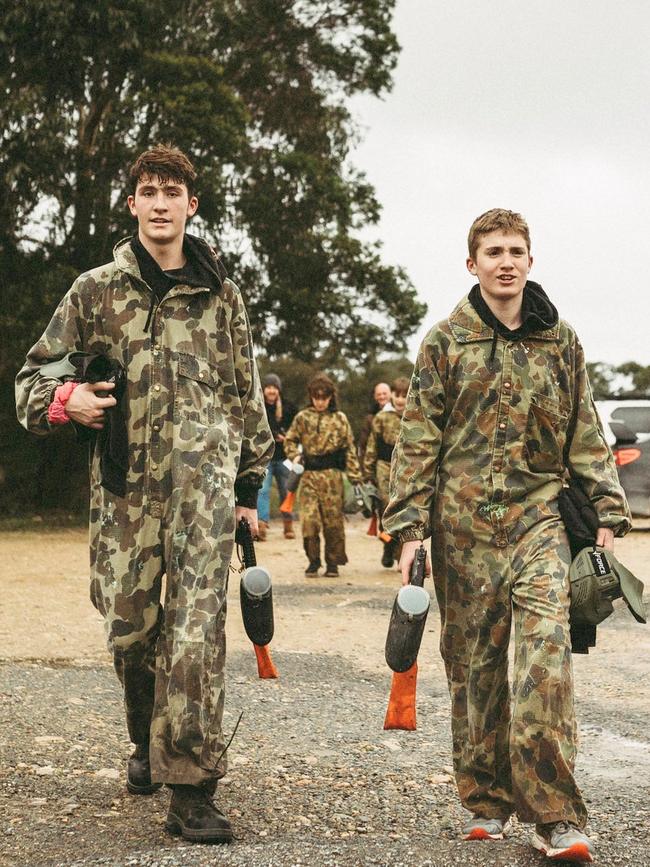 William Pfeiffer (right) with his brother Harry. Picture: Supplied