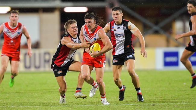 Waratah vs Southern Districts in the 2022-23 NTFL grand final. Picture PEMA TAMANG Pakhrin