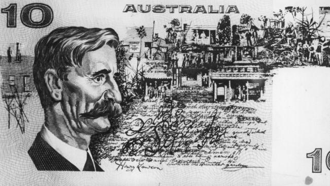 Henry Lawson, above on the $10 note, is one of Australia’s most celebrated writers.