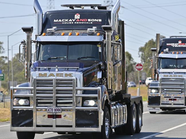 Lights on the Hill is the annual truckies' convoy for lost mates. Explore magazine.