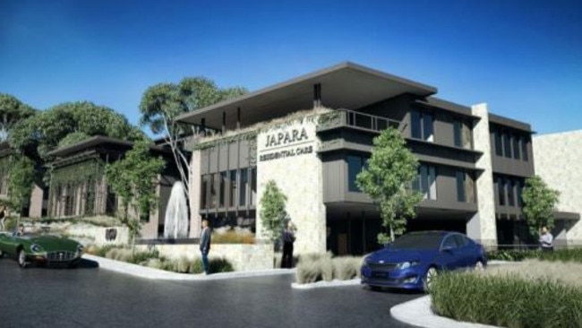 A 2017 artist impression of the Japara aged-care centre from Childs Circuit Belrose