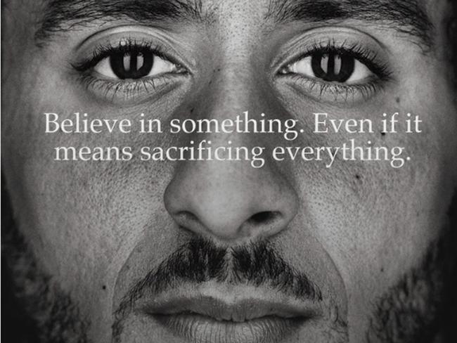 Colin Kaepernick is the face of the entire campaign.