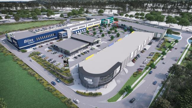 Artist impression of the Coomera Home Idea Centre (CHIC) Supercentre. Proposed by the Bayley Property Group