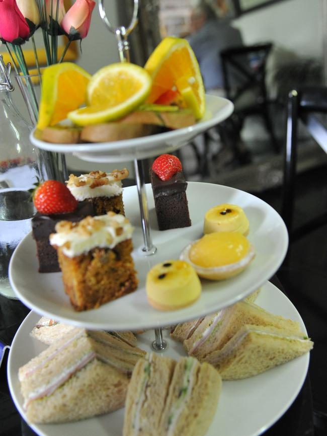 High tea at The House of Herbs and Roses. Picture: Stacey Roberts