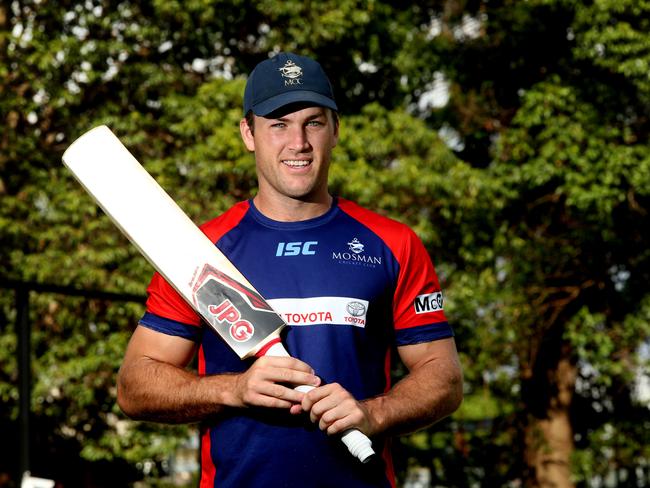 Mosman Whales first grade cricket captain Scott Rodgie. Picture: Annika Enderborg