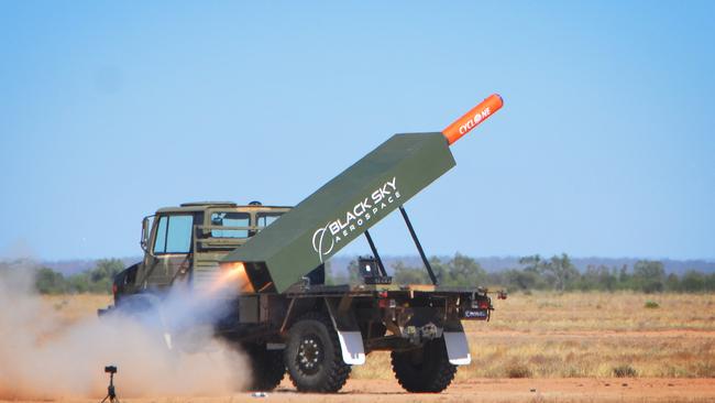 Black Sky tests a prototype training missile