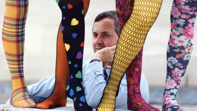 Brightly coloured and patterned tights were all the rage in 1992.