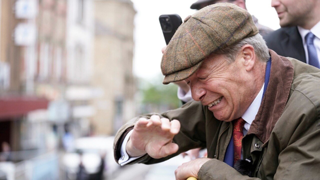 Nigel Farage ‘pelted with rocks’ on campaign trail