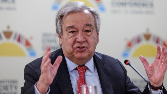 UN Secretary-General Antonio Guterres. Picture: AFP