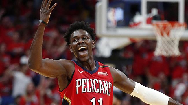 New Orleans Pelicans guard Jrue Holiday.
