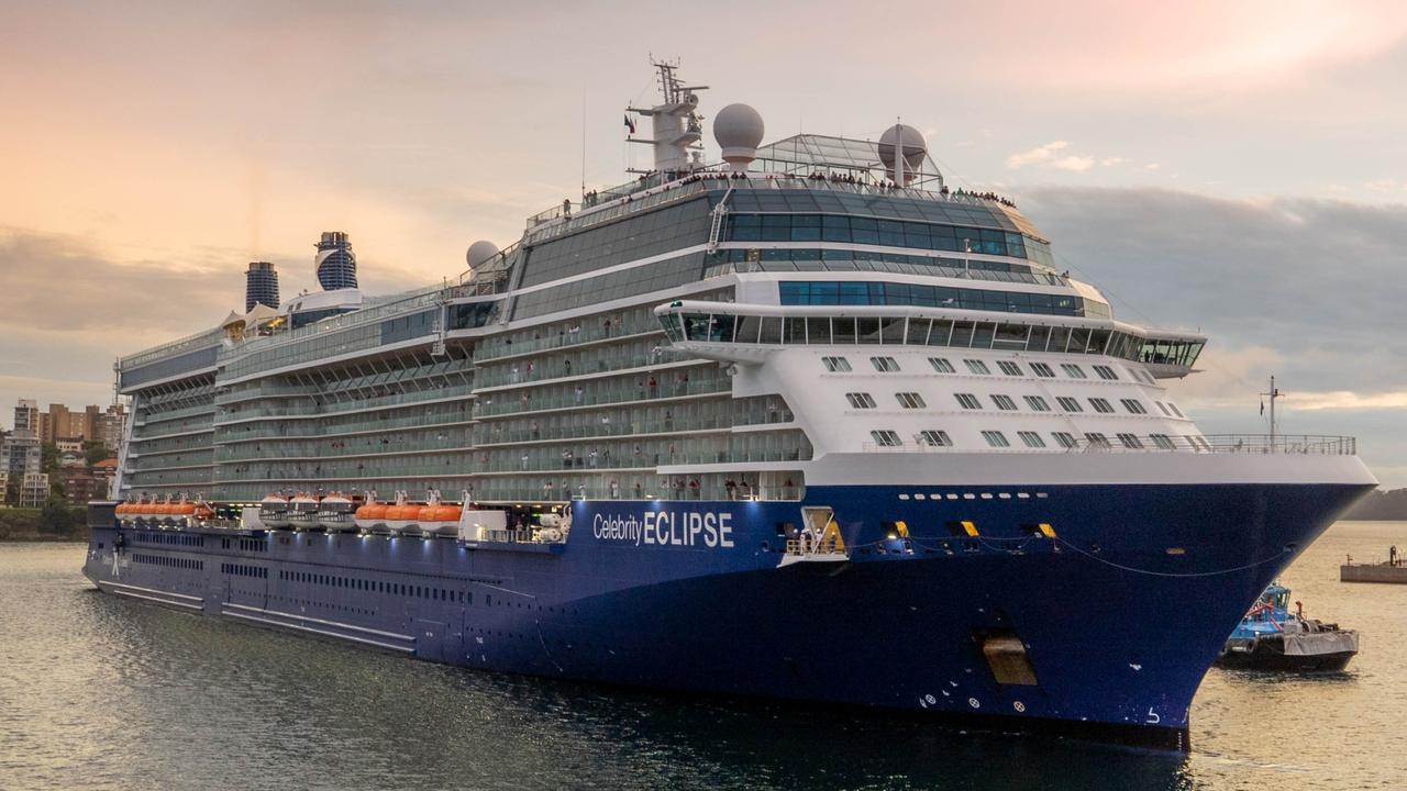 Covid-riddled Celebrity Eclipse cruise ship docks in Sydney | news.com ...